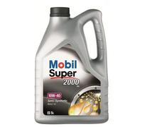 Mobil Super 2000 X1 Engine Oil 10W-40 SAE 5L 5 Litres Semi-Synthetic ACEA A3 B3