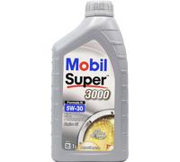 4x Mobil Super 3000 Formula R 5W-30 Synthetic 1L Car Engine Oil Lubricant 154125