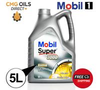 Opel GM-LL-B-025 Motor Oil Mobil Super 3000 5W40 5L 5 Litre + 5L SCREENWASH TAB