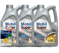 Mobil Super 3000 X1 FE 5W30 Fully Syn Motor Oil 15 Litre 15L + 5L SCREENWASH TAB