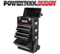 Excel 20" Mobile Cabinet Tool Storage Box 4 Drawer Garage Tool Chest with Wheel