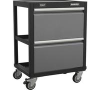 Mobile 3-Tier Workshop Trolley With Castors For Easy Mobility