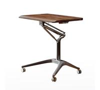 Mobile Adjustable Height Standing Desk, Ergonomic Rolling Laptop Table, 750-1050mm Lift, Compact Workstation for Home Office, Cantilever Support