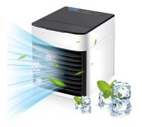 Mobile Air Conditioner, Air Cooler with Evaporative Cooling, Mini Air Conditioning, USB Fan with Timing Function, 4-in-1 Personal Mobile Air Conditioners, Portable Small Air Conditioning Air Cooler