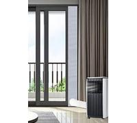Mobile Air Conditioner Door Vent Kit,Universal Balcony Sliding Door Seal for Portable A/C,Compatible with Height 78inch and 98inch Sliding Door,Suitable for All Single Hose Mobile AC (Silver)