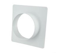 Mobile Air Conditioner Exhaust Pipe Joint 4" 6" 8" ABS Flange Adapter White Ventilation Duct Connector for Fresh Air System Heating Cooling Parts(100mm)