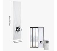 Mobile Air Conditioner Window Seal 200/300CM for Common Casement and Skylight Windows Adjustable Rope for Efficient Cooling and Blocking Warm Air Return Flow (2M)