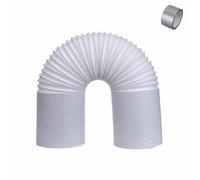 Mobile Air Conditioning Exhaust Hose,Portable Air Conditioner Universal Hose Extension, Exhaust Vent Hose,Retractable,Diameter 13CM/15CM,Length 1M/1.5M/2M/3.0M/4M/5M (Right Rotation - 13cm, 5M)