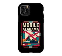 Mobile Alabama Flag Battleship Naval History Retro Art Case for iPhone 11 Pro