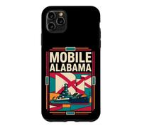 Mobile Alabama Flag Battleship Naval History Retro Art Case for iPhone 11 Pro Max