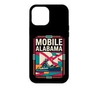 Mobile Alabama Flag Battleship Naval History Retro Art Case for iPhone 12 Pro Max