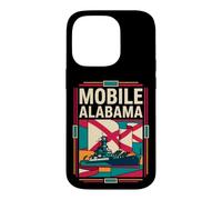 Mobile Alabama Flag Battleship Naval History Retro Art Case for iPhone 14 Pro