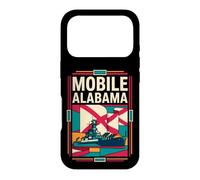 Mobile Alabama Flag Battleship Naval History Retro Art Case for iPhone 17 Pro