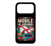 Mobile Alabama Flag Battleship Naval History Retro Art Case for iPhone 17 Pro Max