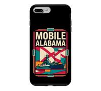 Mobile Alabama Flag Battleship Naval History Retro Art Case for iPhone 7 Plus/8 Plus