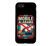 Mobile Alabama Flag Battleship Naval History Retro Art Case for iPhone SE (2020) / 7/8