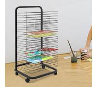 Mobile Art Drying Rack for Quick Drying - Perfect for Home & Classroom Use Compact Space-Saving Design Ideal for Artists and Crafters