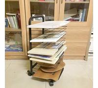 Mobile Art Drying Rack - Space-Saving Storage Solution for Classroom Studio Art Projects & Use - Efficient Display for Creative Works