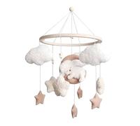 Mobile Baby Bed Bell with Sheep, Stars, Clouds, Moon Girls Hanging Mobile Wind Chime for Cot Bed (BB)