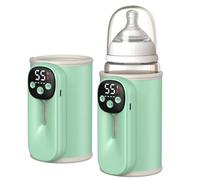 Mobile Baby Bottle Warmer, 8000 mAh Battery Milk Warmer Baby on the Go with Temperature Memory, Night Light, Milk Bottles Warmer for Breast Milk, Baby Porridge, 8 cm Bottle Diameter, Baby Milk Warmer