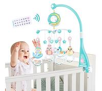 Mobile Baby, Mobile Baby Bed Electric with Music and Light and Timing Function Projector, Baby Sleep Aid Music Box, Baby Toy with 150 Melodies, for Newborn Gift Boys Girls