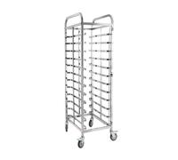 Mobile Bakery Rack - Heavy Duty Steel Sheet Pan with Locking Casters, Commercial Cooling Storage Cart for Half & Full Size Trays