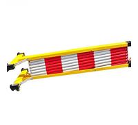 Mobile Barricade, Retractable Traffic Fence Expandable Barricade Fence with 2 Wheels Traffic Barricade for Subway Bus Station Airport (Color : Red, Size : 1.2x5m)