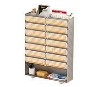 Mobile Bookcase, 9-Layer Mobile Bookshelf with Wheels, Rolling Cart Office Paper Organizer, Suitable for Children's Rooms, Classrooms, Offices