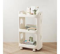 Mobile Bookcase, Classroom Organization Shelves Movable Bookshelf Bookcase Removable Small for Spaces Living Room Bedroom Study Easy Assembly