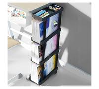 Mobile Bookshelf Cart - Movable Utility nizer for Bedroom, Living Room, Home & School - Stylish Storage Solution for Books & Decor - Perfect Study Companion