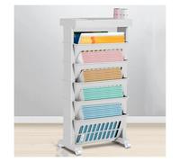 Mobile Bookshelf, Movable Bookshelf Cart, 5-Tier Rolling Utility Cart Multifunctional Storage Trolley for Office Living Room Home(Gray)