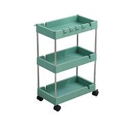 Mobile Bookshelf - Multi-Layer Kitchen Trolley Rack Floor-to-Ceiling Storage Cart Drawer-Type Bathroom Shelf Unit Versatile Home (Color: H)