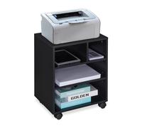 Mobile cabinet Office Trolley Printer Stand Compact Organiser 4 Shelves Compact