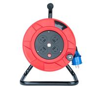 Mobile Cable Reel with Overheat & Overload Protection, Outdoor Rubber Cable, Flame-Retardant Socket