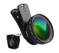 Mobile Camera Lens Attachments - 0.45x Wide 15x Macro Clip Optical Photography Lens, Ghosting Resistant Glass | Perfect for Portrait, Nature Photos, Content Creation, Outdoor Capture, Daily