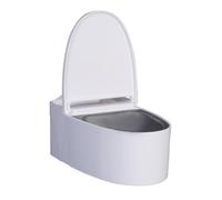 Mobile Camping Toilet - Corner Toilet With Roof | Giant Cat Toilet For Large Cats | Potty Training Device | Food Dispenser For Small And Medium Animals, A