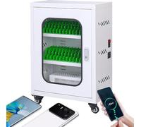 Mobile Charging Cart with Lockable Cellphone Lockers for Schools 1260 Bay Options Portable with Wheels for Classroom Library Office Secure Recharging Solution