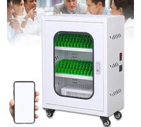 Mobile Charging Station Locker 12-60 Cell Phone Slots Rechargeable Phone Storage Box Secure Charging Cabinet for Offices Schools Events - nize & Protect Devices
