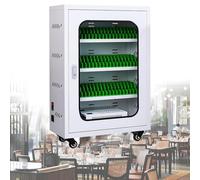 Mobile Charging Station with USB Ports & Wheels 60 Slots Storage Cabinet for Phones Rechargeable Charging Locker for Schools Offices Libraries & More.