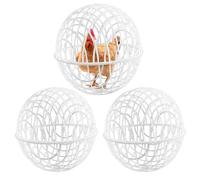 Mobile Chicken Cage Ball - 3 Pieces Outdoor Chicken Cages | Poultry Habitat Housing Supplies for Protection, Outdoor Chicken Enclosure for a