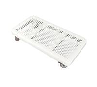 Mobile Computer Tower Cart with Wheels, Ventilated Steel Stand for Desktop Gaming PC, Stable 360° Rolling Holder