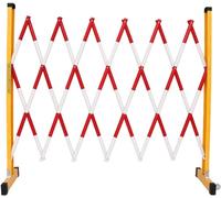 Mobile Concertina Safety Barrier Retractable Barricade With Wheels, Portable Safety Barricade Yellow Black For Construction Sites Elevators Outdoor Roads Space Saving (C