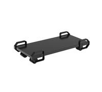 Mobile CPU Holder Stand with 4 Rolling Wheels Adjustable PC Tower Rack for Floor & Carpet Gaming PC Case nizer Durable Black CPU Cart