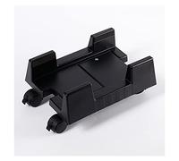 Mobile CPU Stand with Wheels Adjustable PC Tower Holder for Desktops Fits 5-9 Inches Width Black Rolling Computer Stand for Easy Mobility and Space-Saving.