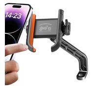 Mobile Cradle, Sturdy Cellphone Grip, Shockproof Bicycle Stand, Smooth Rotation Pivot, Protective Cycling Equipment, Road Gear, Red Aluminum Frame Large