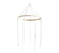 Mobile Crib Accessories: Handmade Plain Wooden Hanging Decorative Toys for Nursery, Natural Craft with Safe Finish | Set for Boys Girls Bedroom Home SA