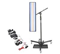Mobile Dent Repair Light on Wheels, Adjustable Spotlight with Flexible Gooseneck for Comprehensive Vehicle Body Inspection