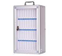 Mobile Device Charging Station - 36-Bit Locker for Phones Silver - Secure Charging Solution for Classrooms Offices Labs & Staff Management - Convenient & nized Device Storage