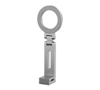 Mobile Device Holder - Magnetic Swivel for Plane, Universal Compact Handle, Flexible Steel Stand | Lounge Counter Shelf Workspace Accessory,