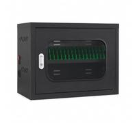 Mobile Device Storage Cabinet 40 Slots,USB Charging Locker with Lockable Door,Galvanized Steel Phone Organizer for Business,Library,Centralized Device Charging Solution(Black,20 Slots)